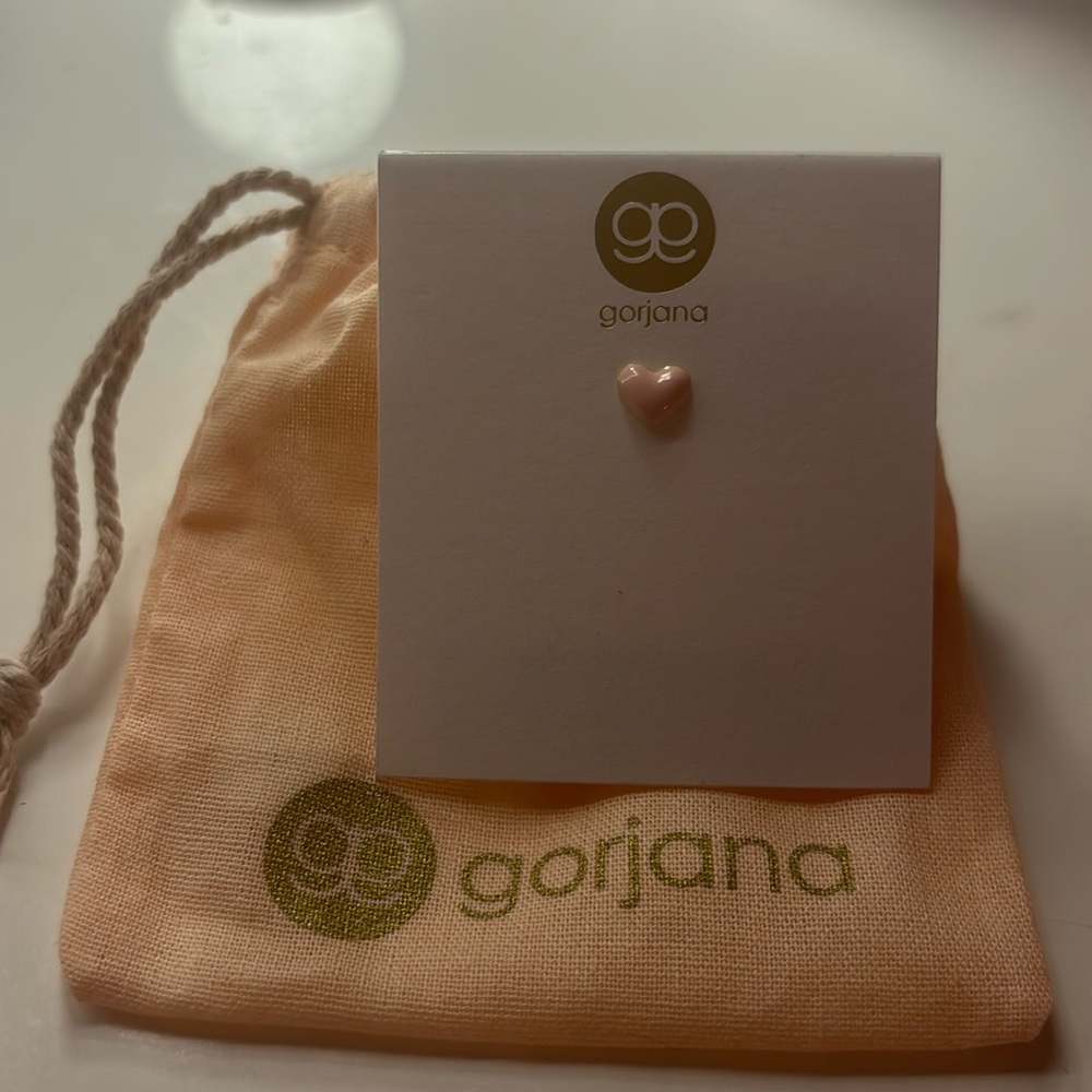 Gorjana Pink Heart Blush Stud